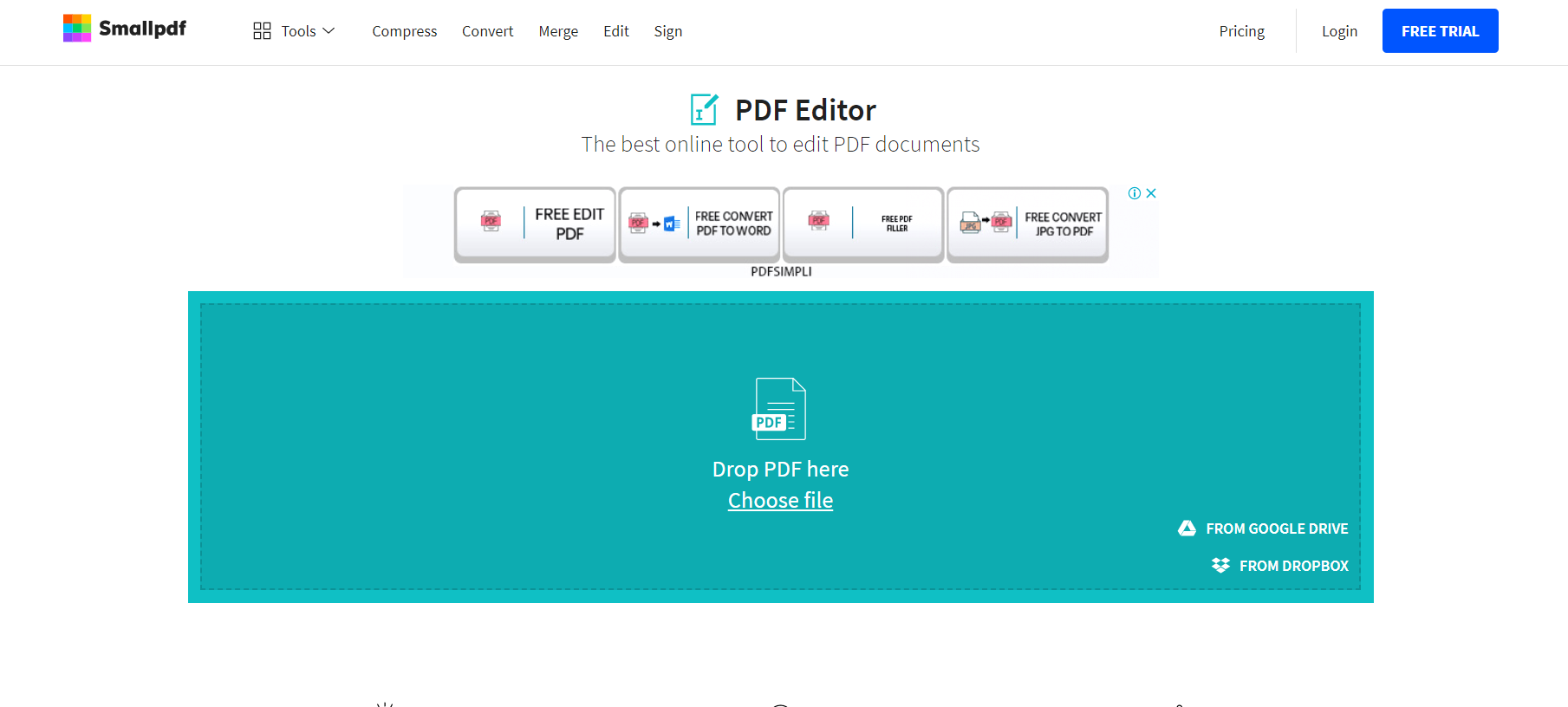pdf editor online smallpdf